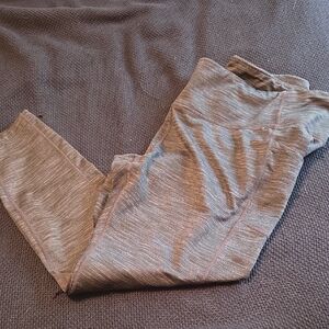Mondetta Performance Luxury Womens Heathered Gray Leggings...xxl